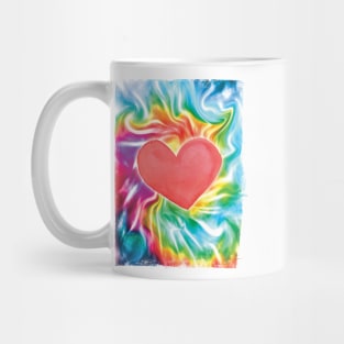 Tie Dye Heart - 70's love Mug